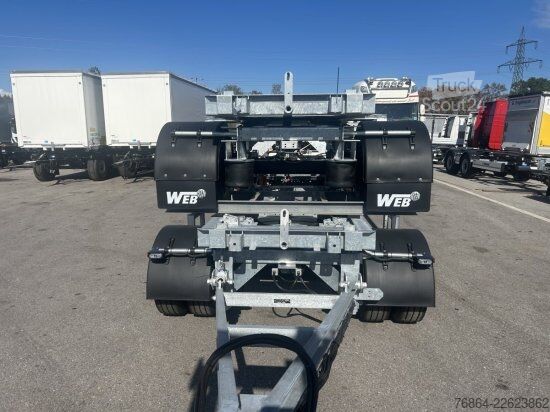 مقطورة WEB TRAILER ABROLLANHäNGER VERZINKT ARA18 SCHLITTEN CONTAINER FAHRGESTELL
