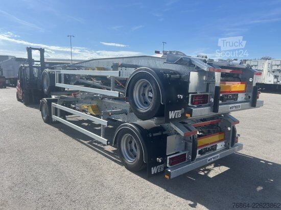 مقطورة WEB TRAILER ABROLLANHäNGER VERZINKT ARA18 SCHLITTEN CONTAINER FAHRGESTELL