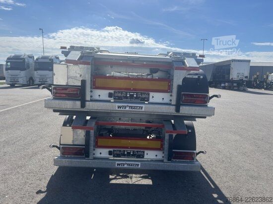 مقطورة WEB TRAILER ABROLLANHäNGER VERZINKT ARA18 SCHLITTEN CONTAINER FAHRGESTELL