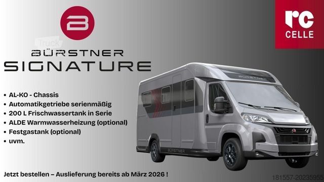 Halvintegreret autocamper BÜRSTNER Signature SFT 7.1 Küchenpaket, Komfortpaket, usw