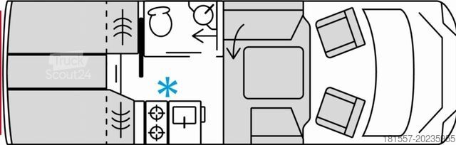Autorulotă semi-integrată BÜRSTNER Signature SFT 7.1 Küchenpaket, Komfortpaket, usw