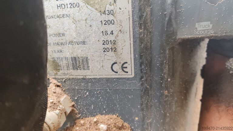 Mini tombereau Terex Hd 1200