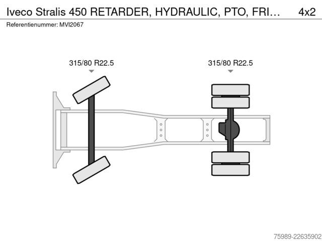 Standard-SZM Iveco Stralis 450 RETARDER, HYDRAULIC, PTO, FRIGO. ! ...