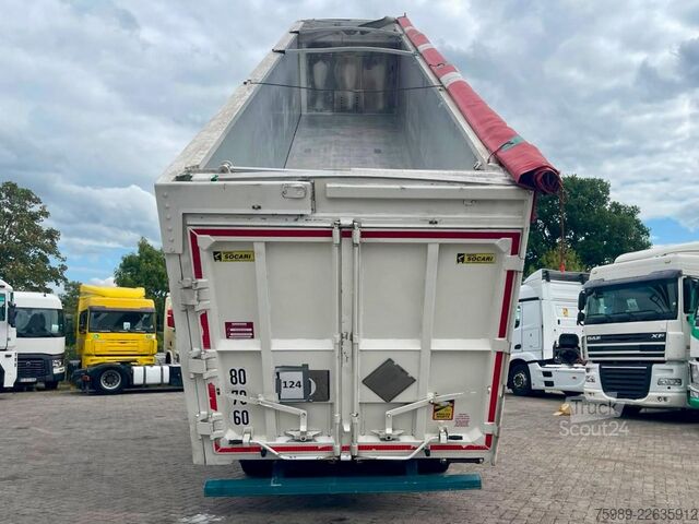 شاحنة قلابة Socari 69m3 left side opens, self pump tyres,  etc