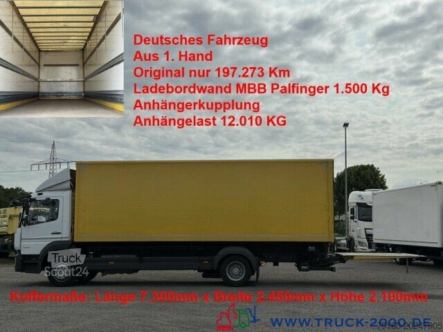 Skříňový nákladní automobil Mercedes-Benz Atego 1224 Koffer MBB Palfinger LBW 1.500KG AHK