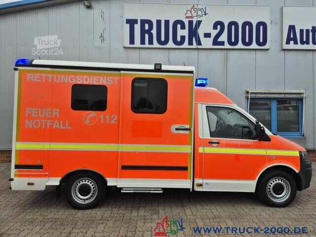 Brandbil Volkswagen T5 2.0 TDI Automatic KTW Krankentransport Klima