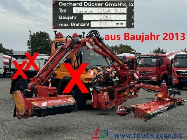 Faucheuse Unimog Dücker Mähkombination RSM Mäher Ausleger DUA800