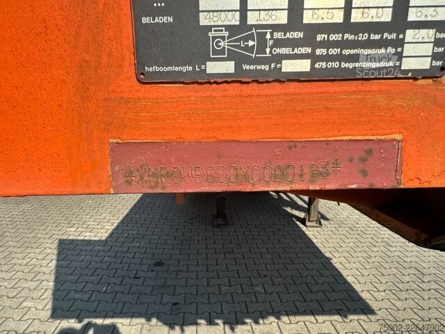 Platformas piekabe Nooteboom OVB-73-04 73 tons Ballast trailer / 4 axles / 3...