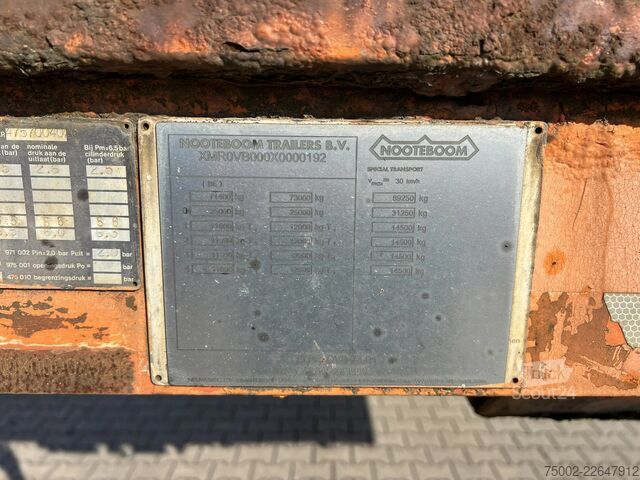 Plattformanhänger Nooteboom OVB-73-04, 73 tons Ballast trailer, 4 axles, 3 ...