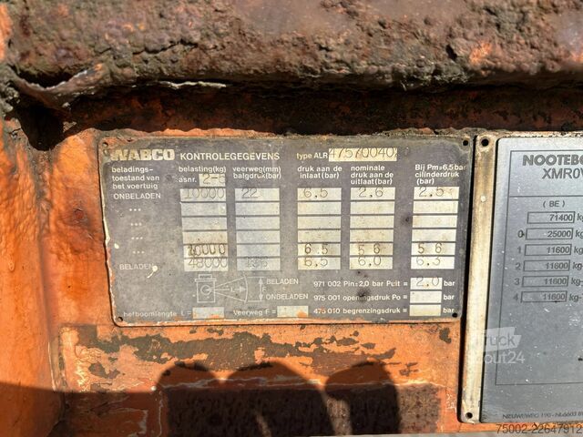 Plattformanhänger Nooteboom OVB-73-04, 73 tons Ballast trailer, 4 axles, 3 ...