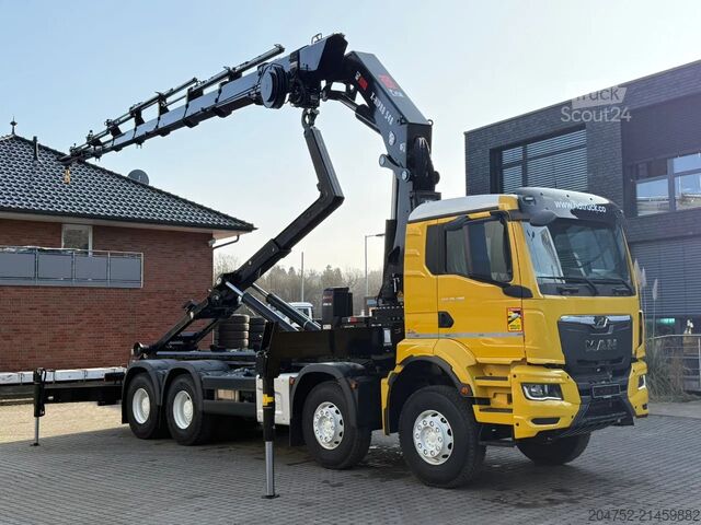 Haakarmsysteem MAN TGS 35.520 TGS 35.520 8x4  Abrollkipper + Kran ...