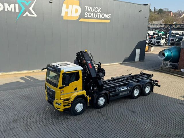 Haakarmsysteem MAN TGS 35.520 TGS 35.520 8x4  Abrollkipper + Kran ...