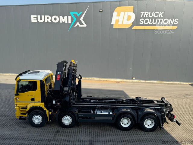 Haakarmsysteem MAN TGS 35.520 TGS 35.520 8x4  Abrollkipper + Kran ...