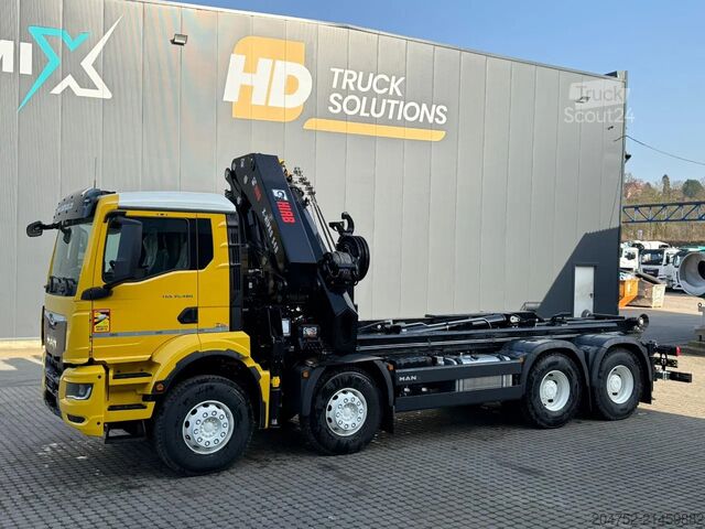 Haakarmsysteem MAN TGS 35.520 TGS 35.520 8x4  Abrollkipper + Kran ...