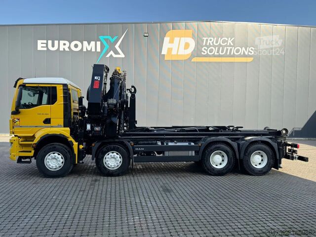 Haakarmsysteem MAN TGS 35.520 TGS 35.520 8x4  Abrollkipper + Kran ...