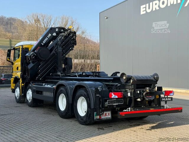 Haakarmsysteem MAN TGS 35.520 TGS 35.520 8x4  Abrollkipper + Kran ...