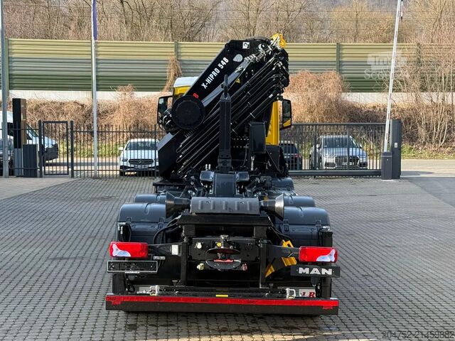 Haakarmsysteem MAN TGS 35.520 TGS 35.520 8x4  Abrollkipper + Kran ...