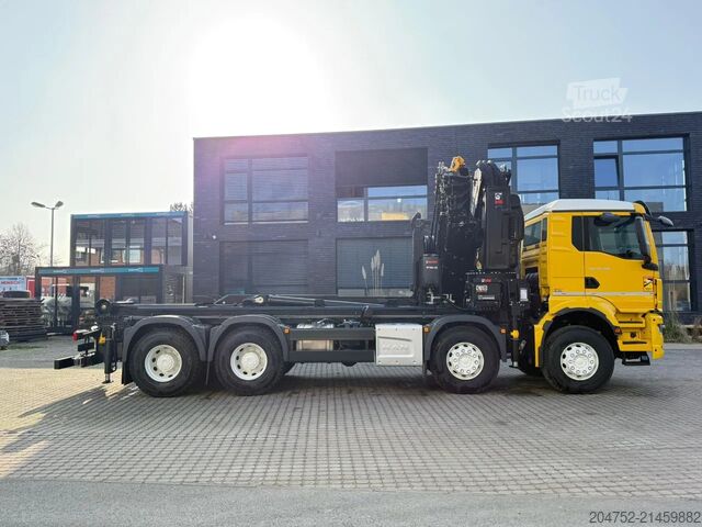 Haakarmsysteem MAN TGS 35.520 TGS 35.520 8x4  Abrollkipper + Kran ...