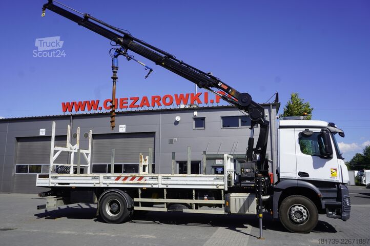 Plataforma com grua Mercedes-Benz Arocs 1833 4x2 / 50 tho. km! / HIAB