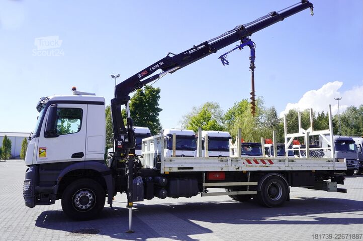 Plataforma com grua Mercedes-Benz Arocs 1833 4x2 / 50 tho. km! / HIAB