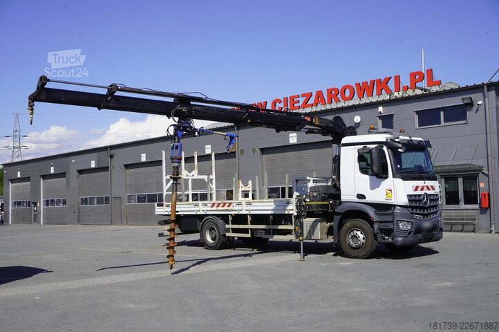 Plataforma com grua Mercedes-Benz Arocs 1833 4x2 / 50 tho. km! / HIAB