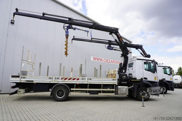Plataforma com grua Mercedes-Benz Arocs 1833 4x2 / 50 tho. km! / HIAB
