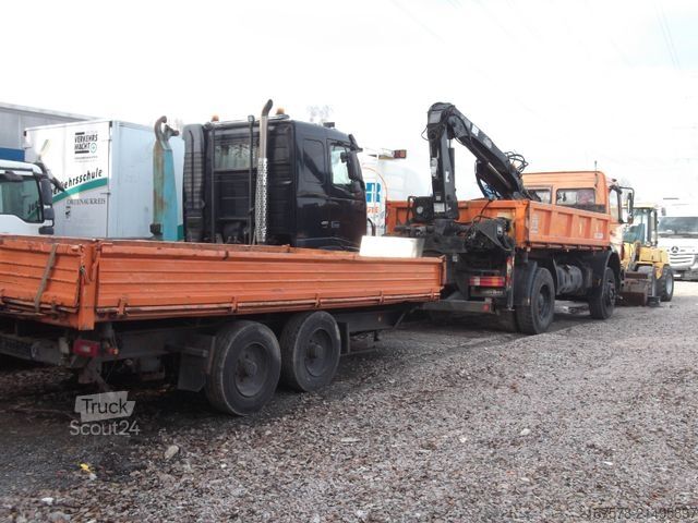 Camion benne MERCEDES-BENZ AXOR 1828 Kipper KRAN+ANH Kipper