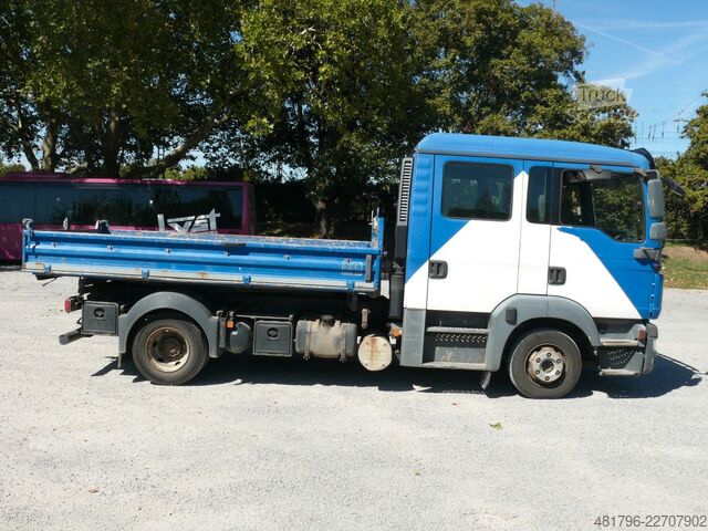 Tre-vejs tippevogn MAN TGL8.220 Meiller Kipper 3Seitenkipper Klima 2AHK