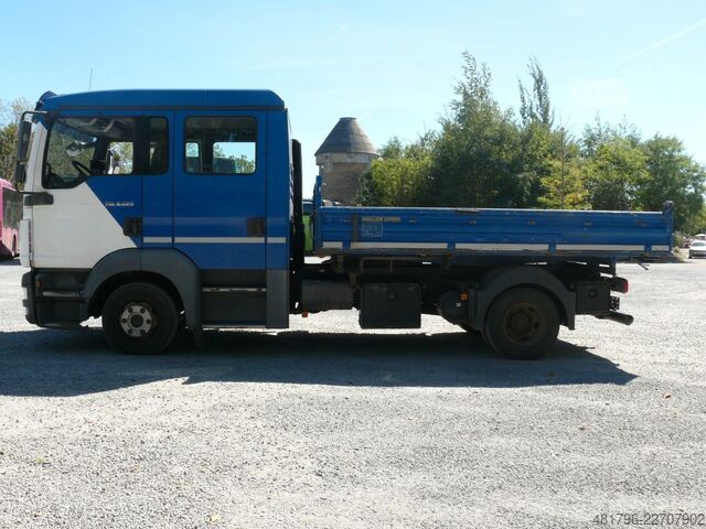 Tre-vejs tippevogn MAN TGL8.220 Meiller Kipper 3Seitenkipper Klima 2AHK