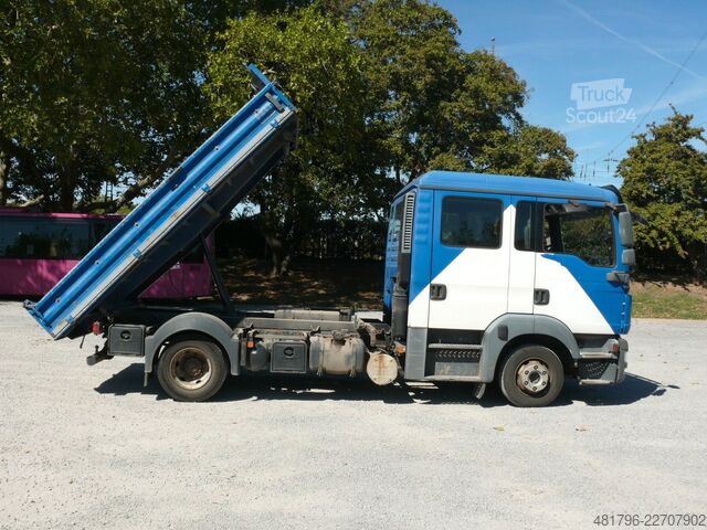 Tre-vejs tippevogn MAN TGL8.220 Meiller Kipper 3Seitenkipper Klima 2AHK