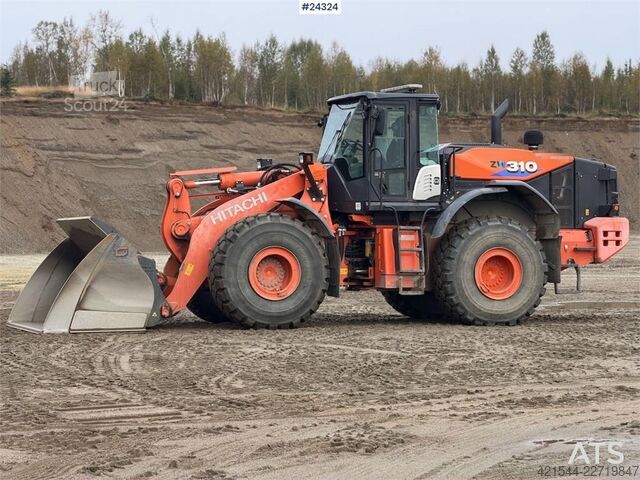 Iekrāvējs Hitachi ZW310-6 wheel loader w/ lever control, weight and