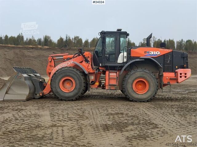 Iekrāvējs Hitachi ZW310-6 wheel loader w/ lever control, weight and