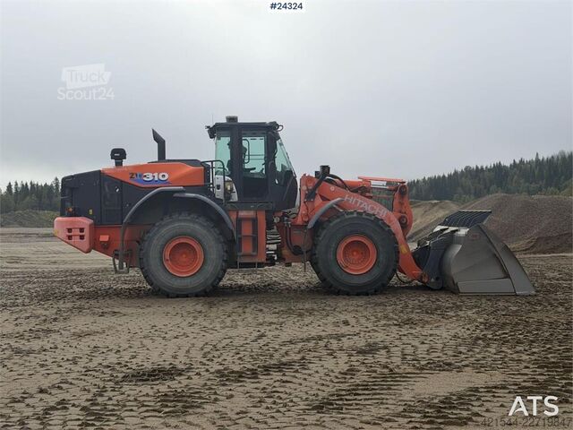 Iekrāvējs Hitachi ZW310-6 wheel loader w/ lever control, weight and