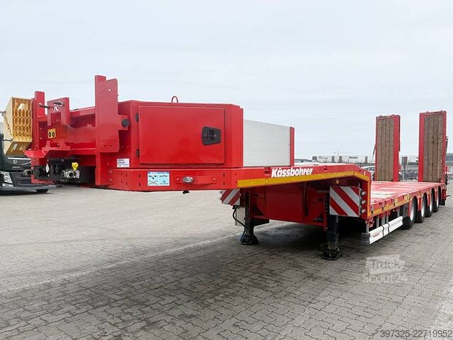 Zwiastun platformy Kässbohrer 4 axle Machine trailer /4 achseMaschinenauflieger