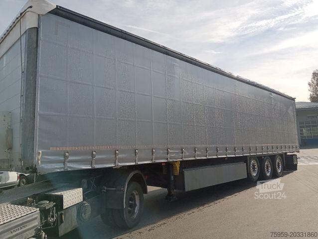 Semirimorchio con telone SCHMITZ CARGOBULL SCS24-13.62 ALCOA Pal-Kiste Lift Reifen 60-95%!