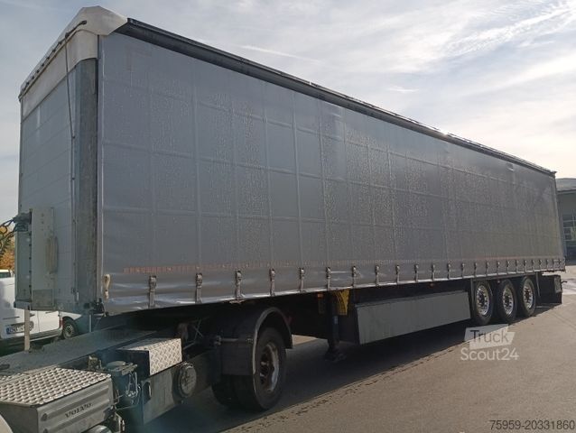 Semirimorchio con telone SCHMITZ CARGOBULL SCS24-13.62 ALCOA Pal-Kiste Lift Reifen 60-95%!