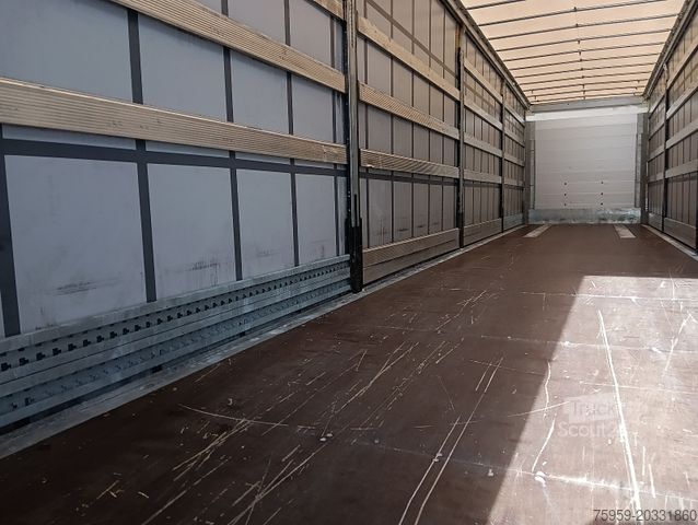 Semirimorchio con telone SCHMITZ CARGOBULL SCS24-13.62 ALCOA Pal-Kiste Lift Reifen 60-95%!