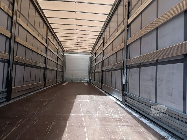 Semirimorchio con telone SCHMITZ CARGOBULL SCS24-13.62 ALCOA Pal-Kiste Lift Reifen 60-95%!