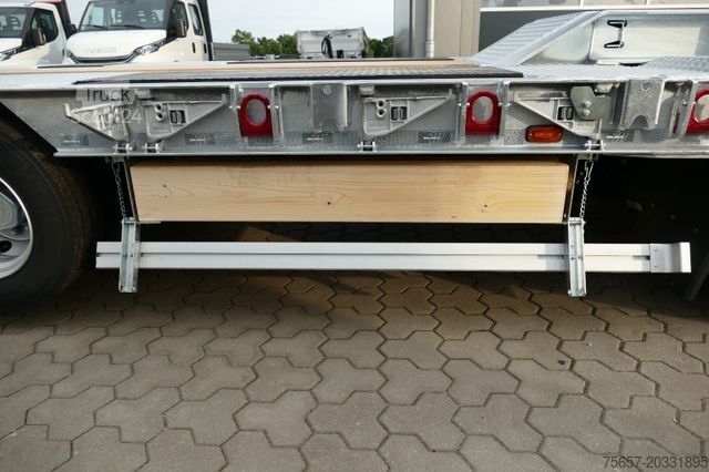 Släpvagn med arbetsplattform MÜLLER-MITTELTAL 5 achs Tieflader, Nachlauflenkachse, MA liftbar