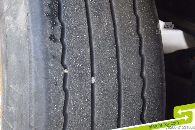 Open semitrailer with tarp KÖGEL Tautliner Palettenkasten Lochrahmen SAF Achsen