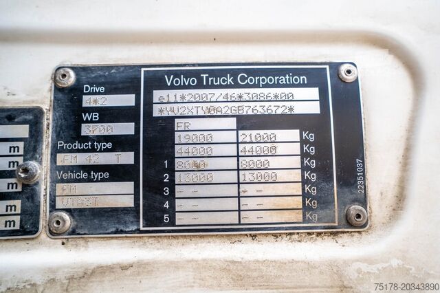 معيار SZM VOLVO FMX 460 GLOB + HYDR
