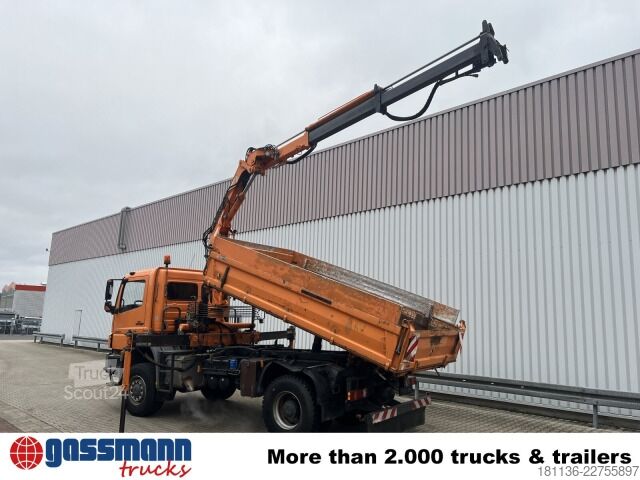 Damperli kamyon Mercedes-Benz Axor 1829 AK 4x4, Winterdienstausstattung, Kran