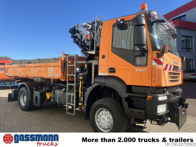 Billenő teherautó Iveco Trakker AD190T36WP 4x4, Kran,