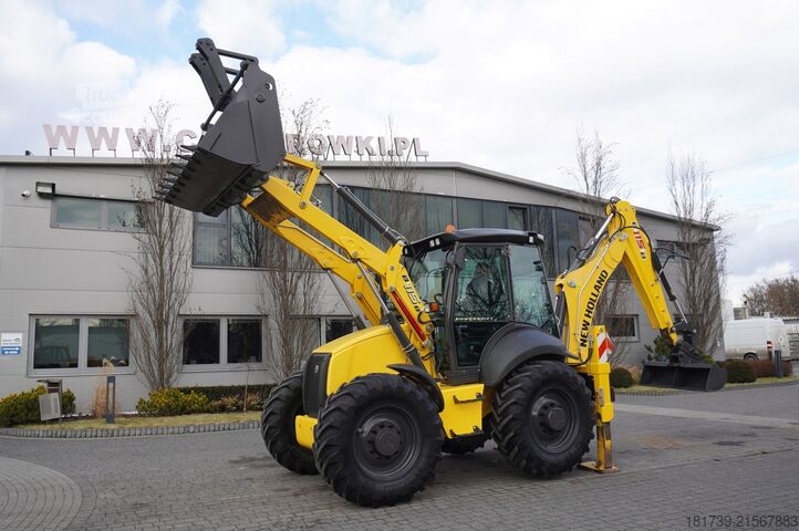 Graaaflaadmachine New Holland B115B backhoe loader / 4600 MTH ! / 2020