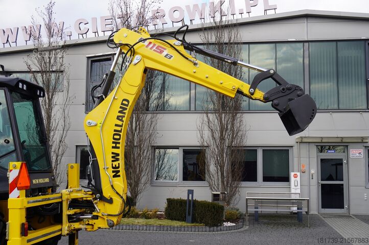 Graaaflaadmachine New Holland B115B backhoe loader / 4600 MTH ! / 2020