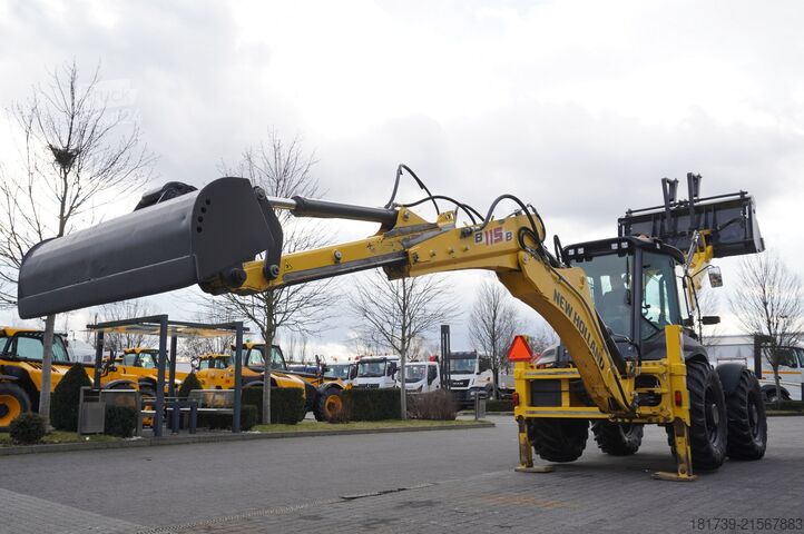 Graaaflaadmachine New Holland B115B backhoe loader / 4600 MTH ! / 2020