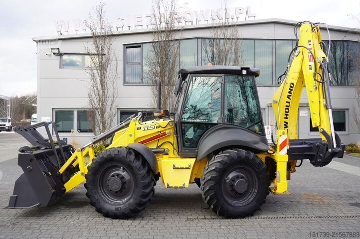 Graaaflaadmachine New Holland B115B backhoe loader / 4600 MTH ! / 2020