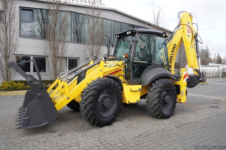 Graaaflaadmachine New Holland B115B backhoe loader / 4600 MTH ! / 2020