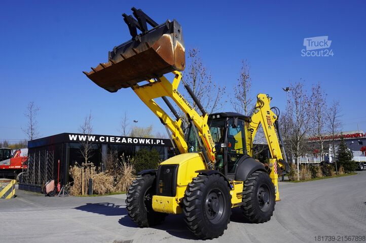 Graaaflaadmachine New Holland B 115 C backhoe loader / 1000 MTH !