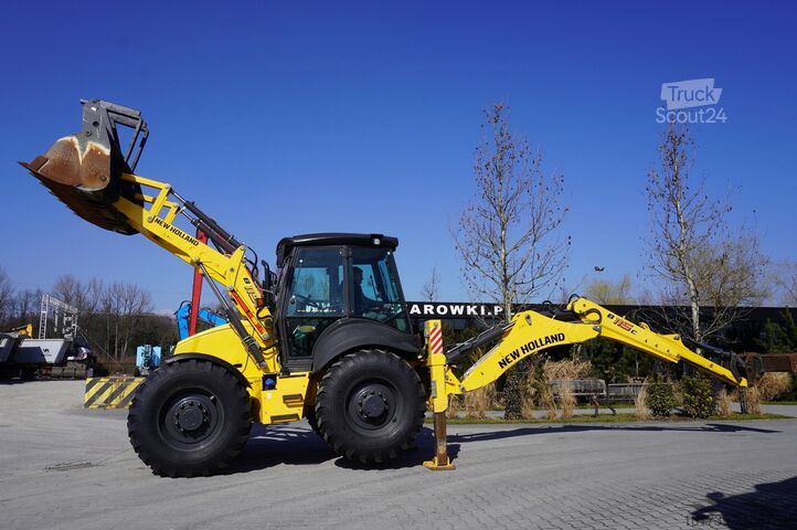 Graaaflaadmachine New Holland B 115 C backhoe loader / 1000 MTH !